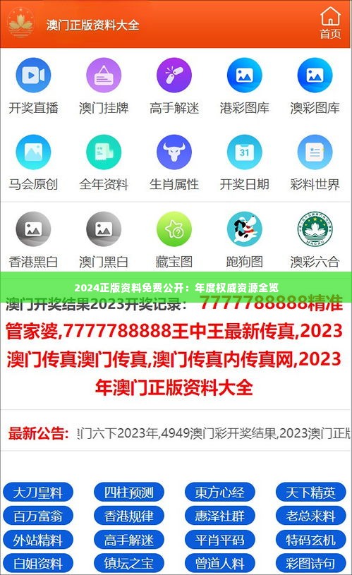 2024正版資料免費(fèi)公開(kāi)，獲取優(yōu)質(zhì)資源的全新途徑，優(yōu)質(zhì)資源獲取新途徑，2024正版資料免費(fèi)公開(kāi)